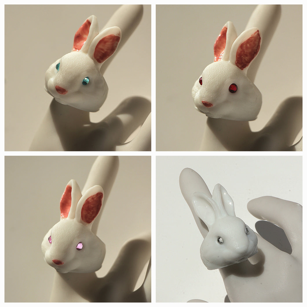 Anillos Conejo blanco
