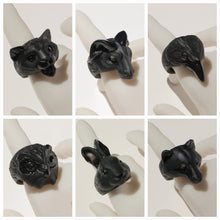 Cargar imagen en el visor de la galería, Anillos negro
