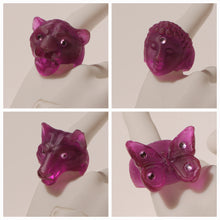 Cargar imagen en el visor de la galería, Anillos Violeta translúcido
