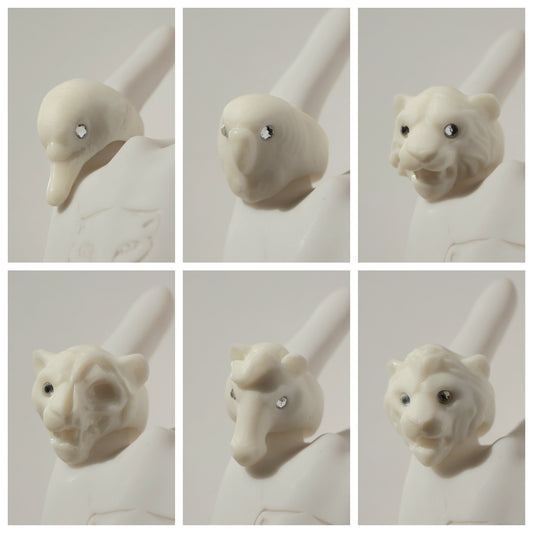 Anillos blanco Monocromáticos