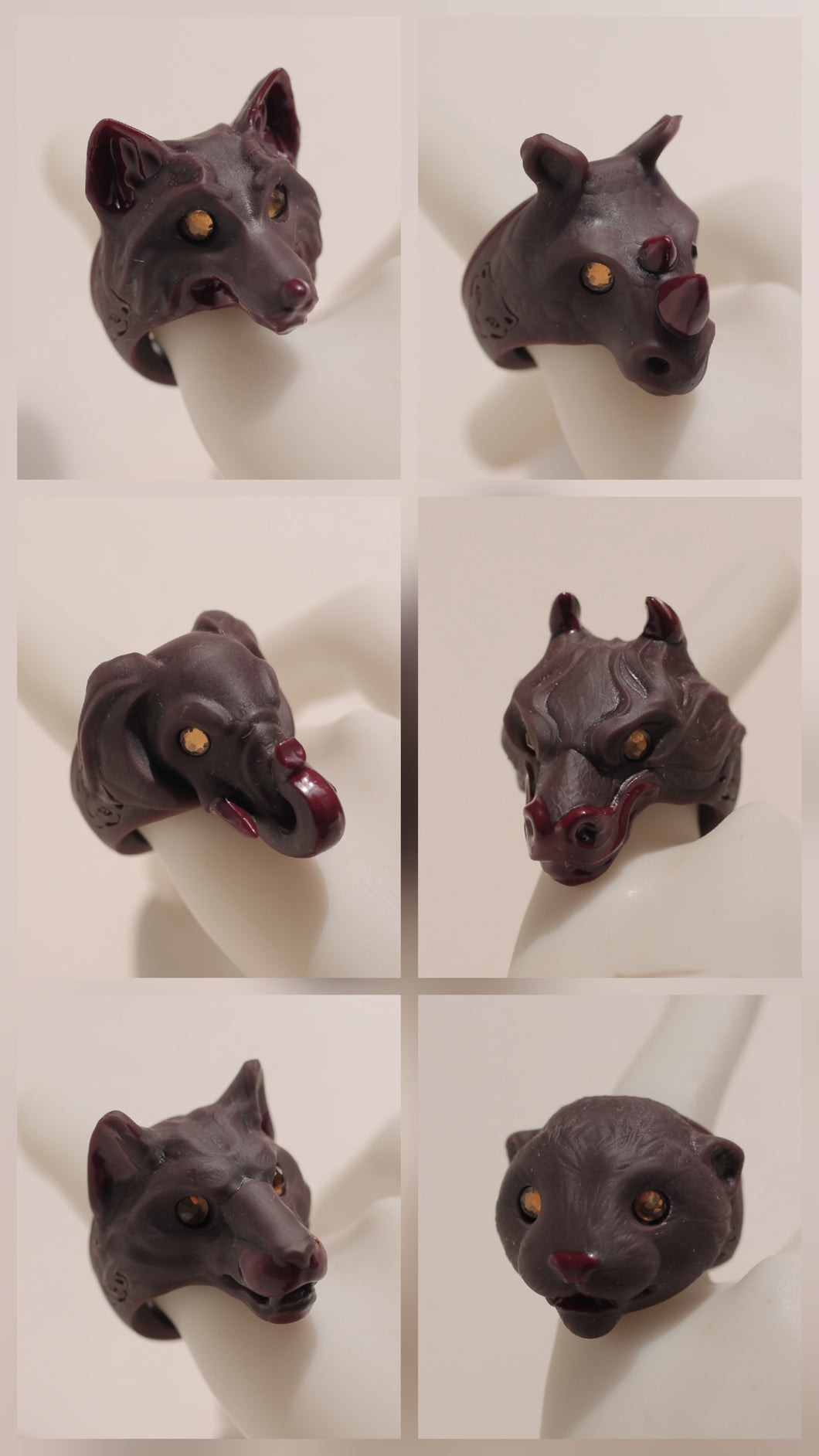 Anillos  Chocolate Oscuro