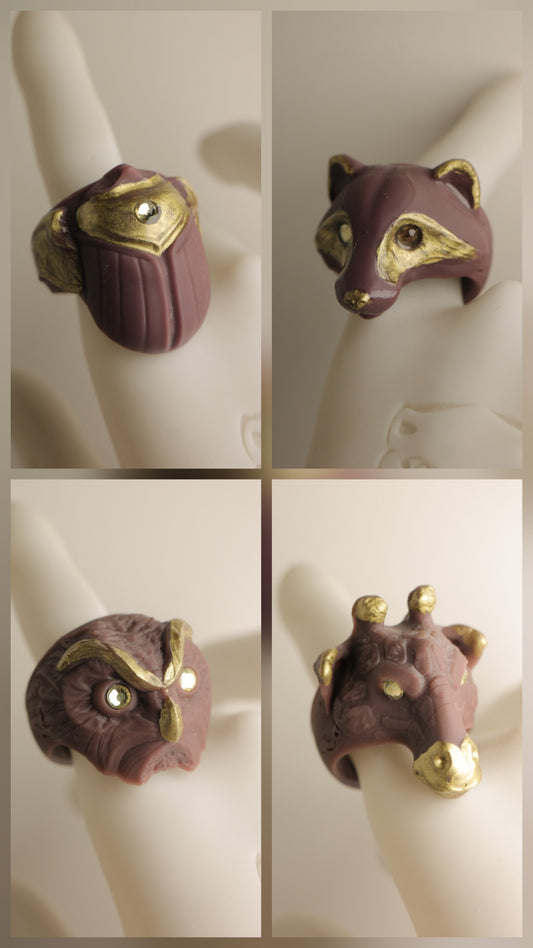 Anillos  Chocolate oro