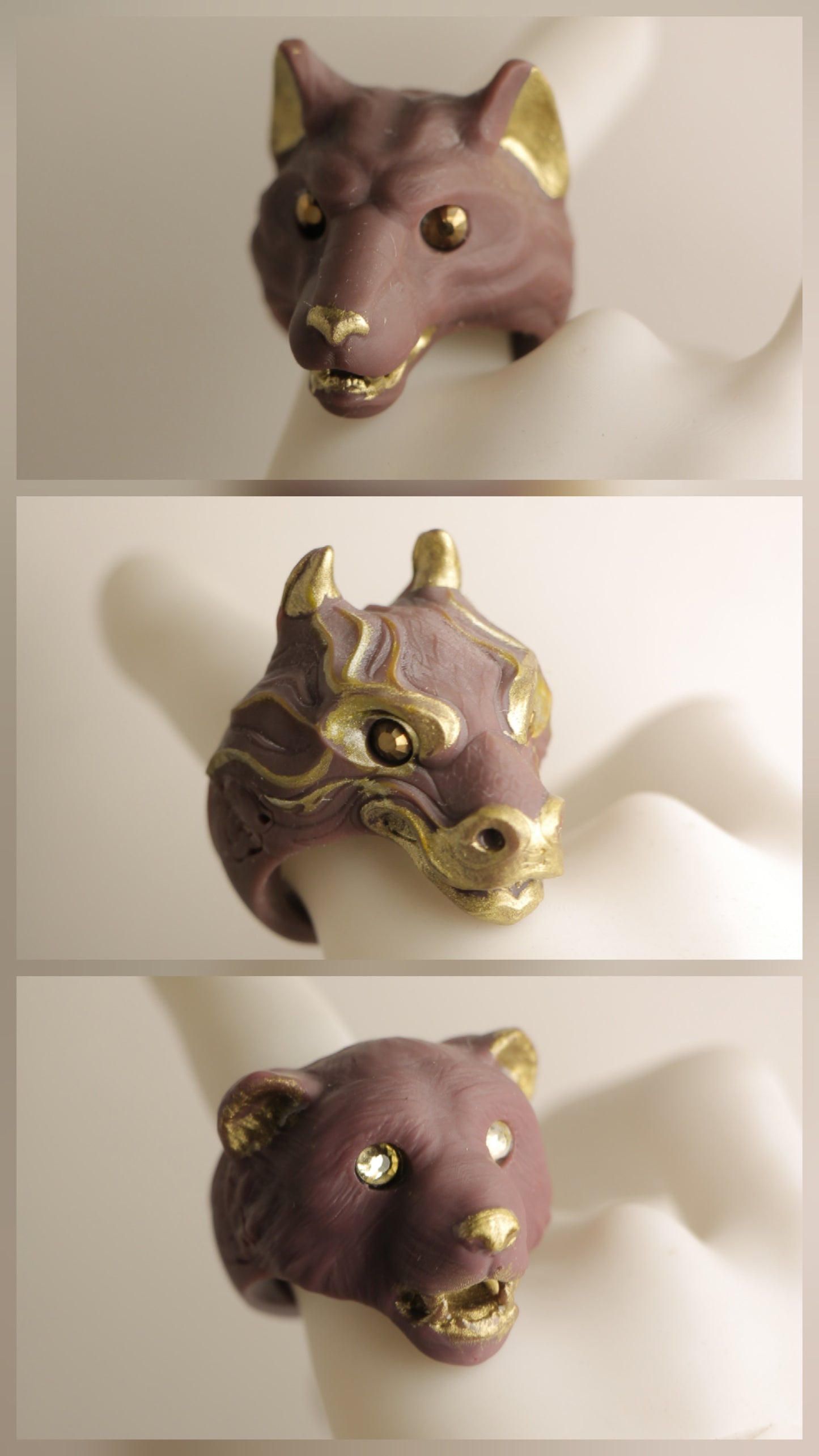 Anillos  Chocolate oro