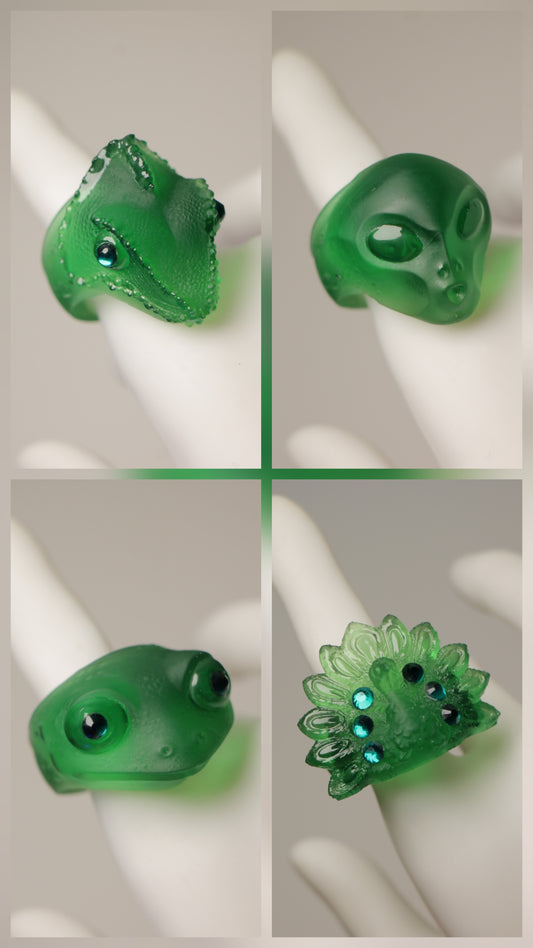 Anillos verde Menta