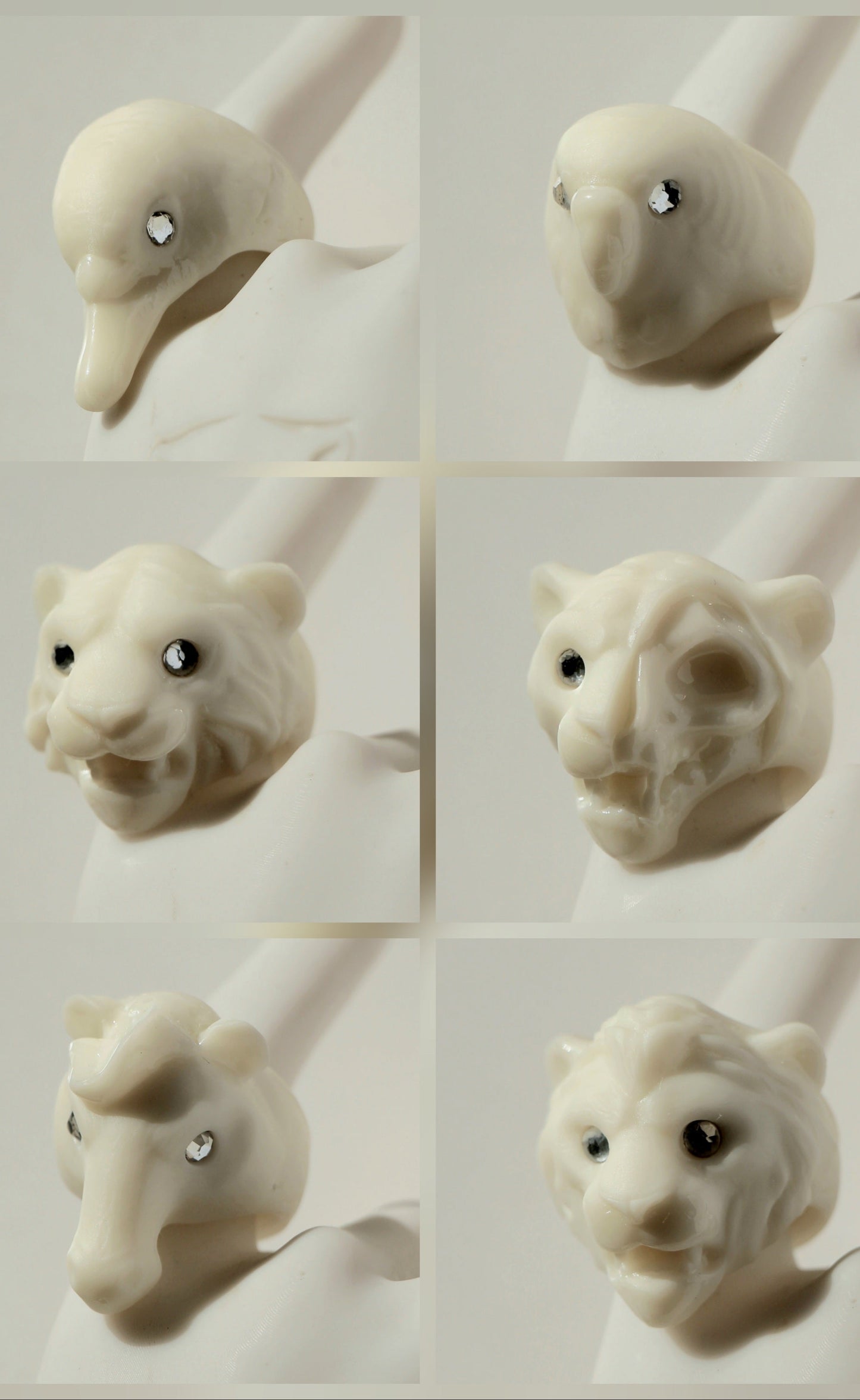 Anillos blanco Monocromáticos