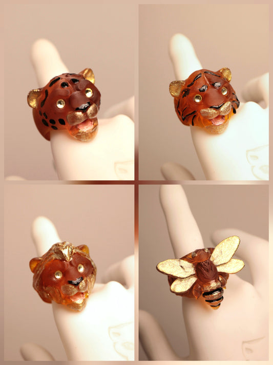 Anillos  Miel Real manchas negras