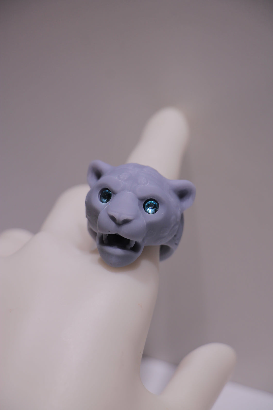Anillos gris Sólido texturizado