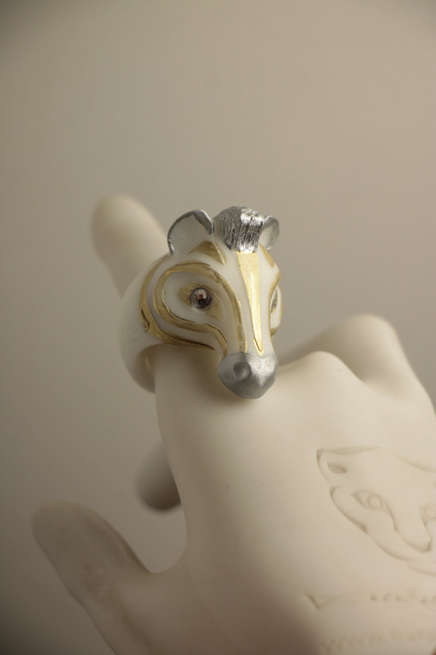 Anillos blanco/Dorado/Plata