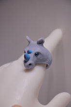 Cargar imagen en el visor de la galería, Anillos gris Sólido texturizado
