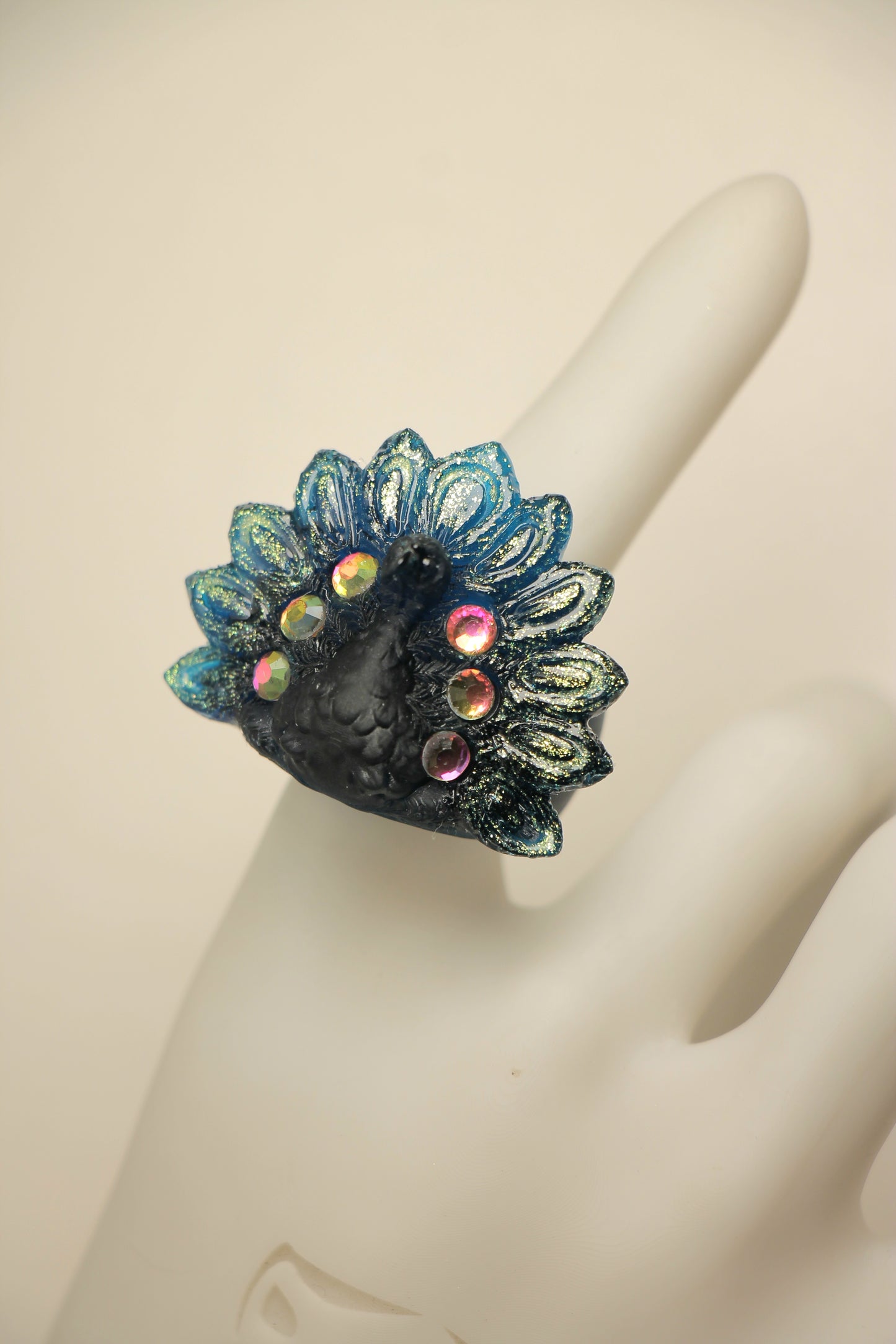 Anillos azul translucido