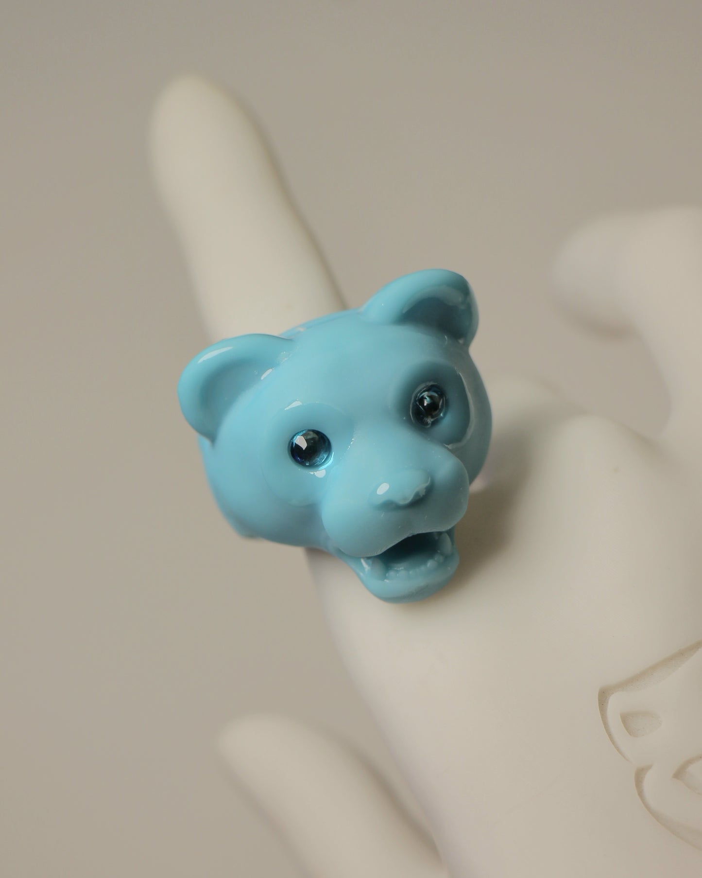 Anillos azul Pastel