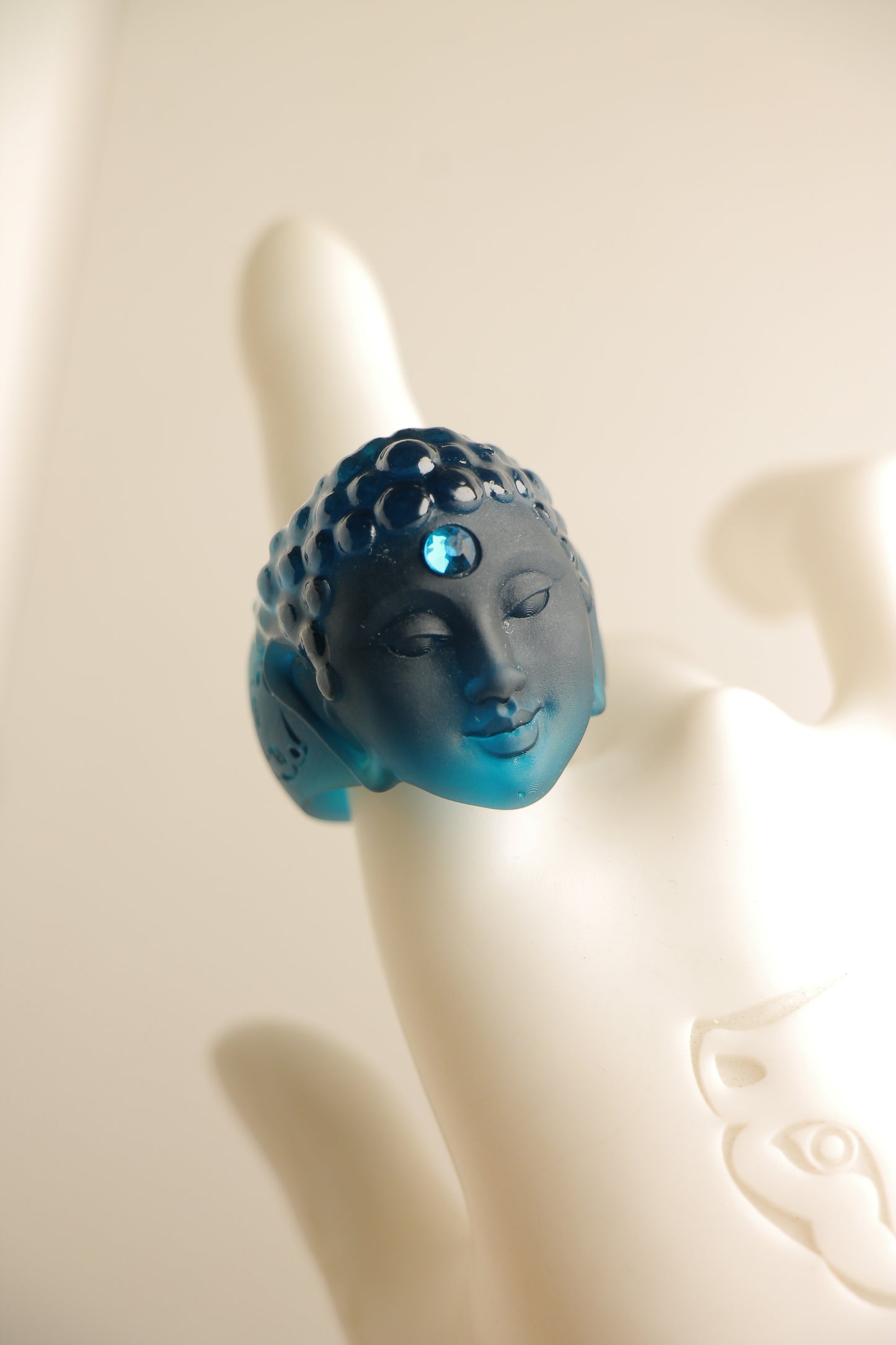 Anillos azul translucido