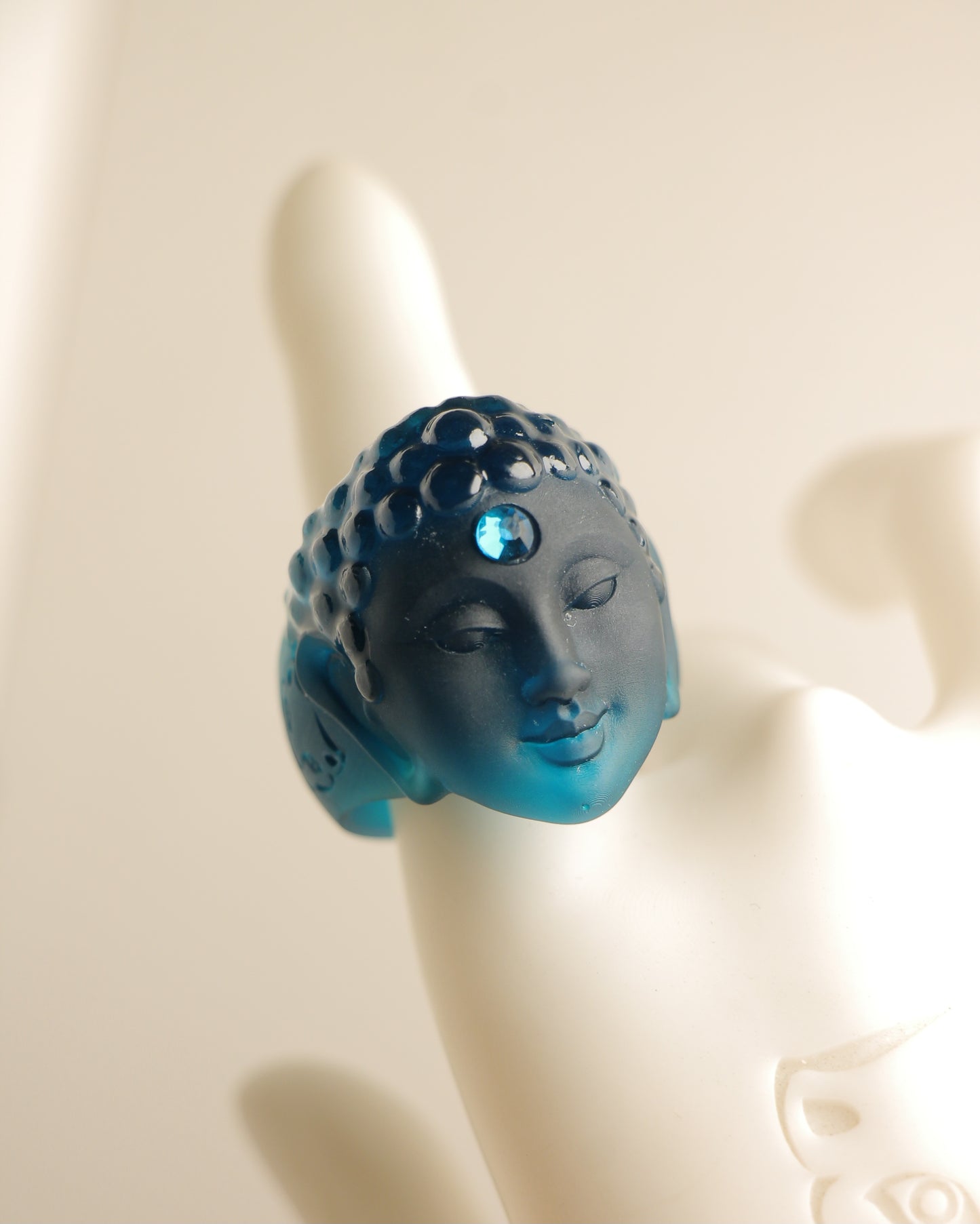 Anillos azul translucido