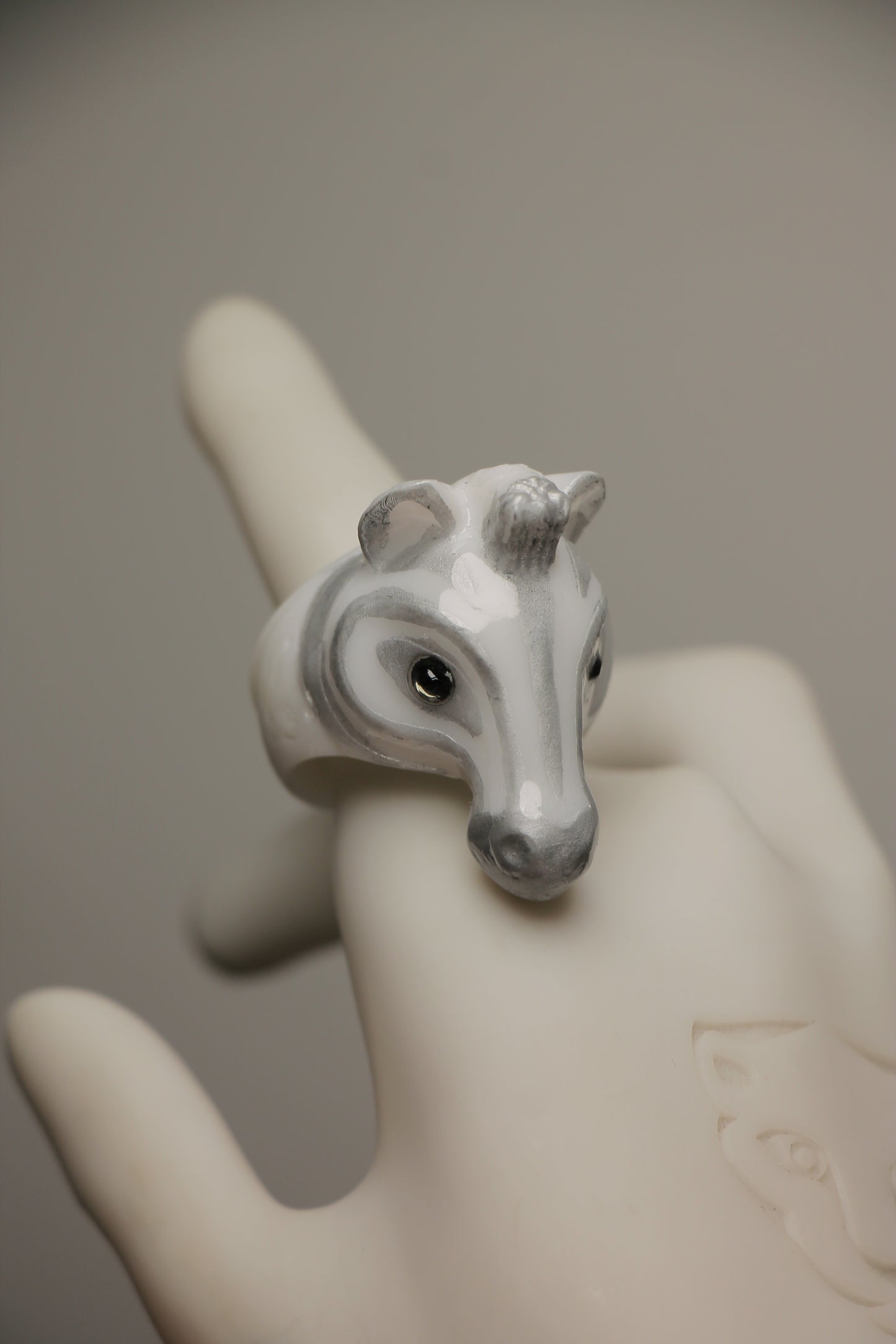 Anillos Blanco plateado
