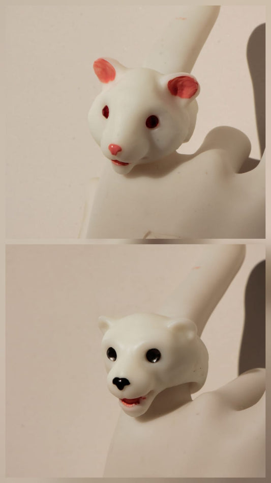 Anillos blancos hamster / oso polar